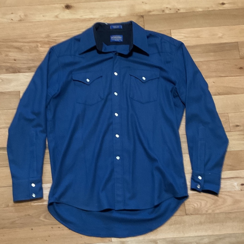 Pendleton Men's Royal Blue Western Button-Up Shirt